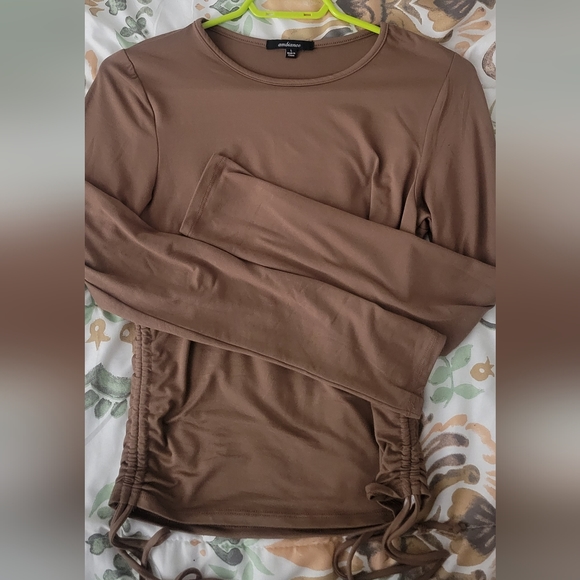 Soft Touch Brown Long Sleeve Top - Picture 1 of 1